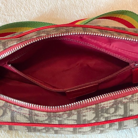 ❌SOLD❌ CHRISTIAN DIOR Monogram Trotter No. 2 Rasta Bag - Picture 12 of 16